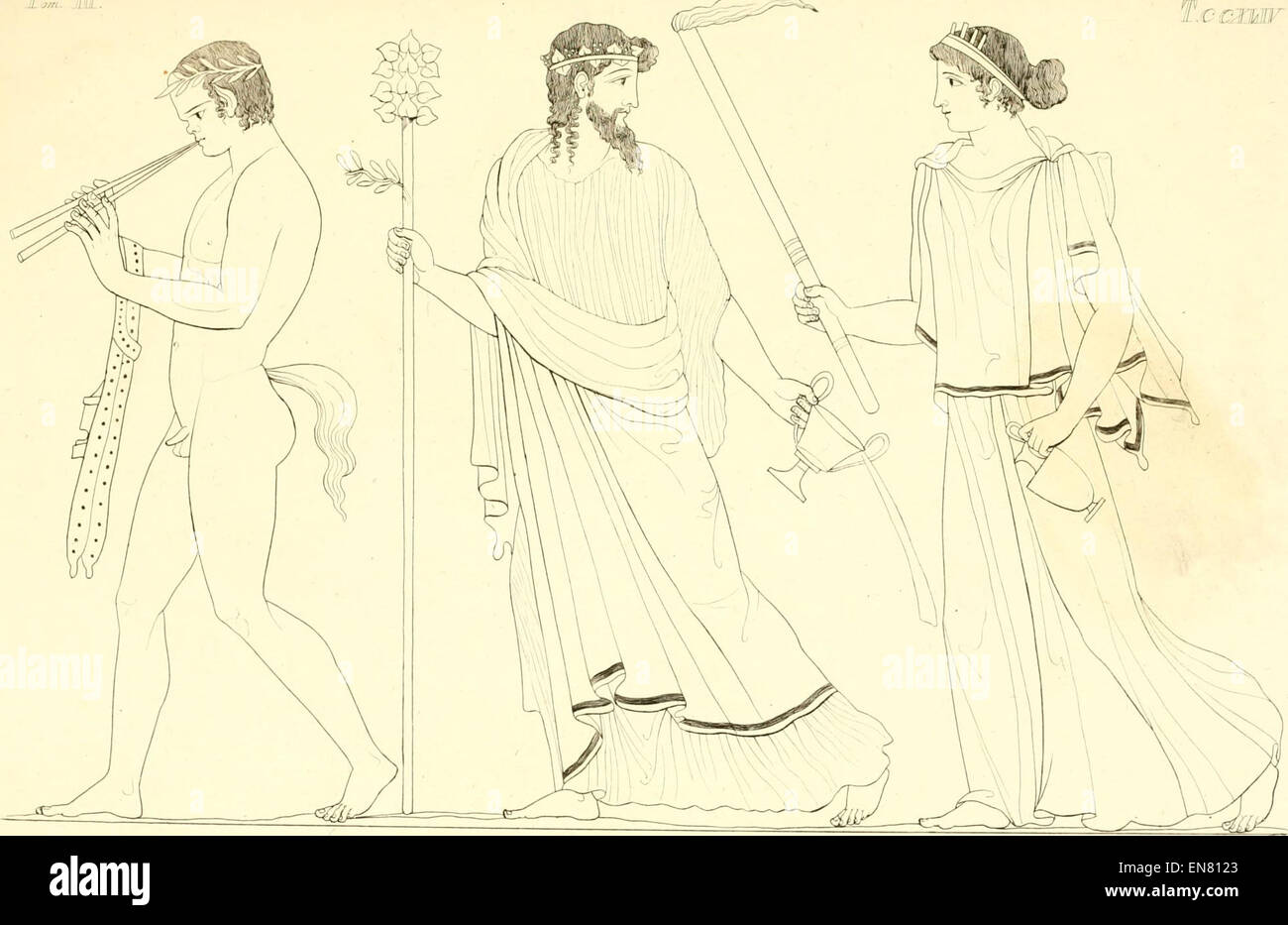 INGHIRAMI(1835) Pitture di vasi fittili Vol3 T244 (14598213680) Banque D'Images