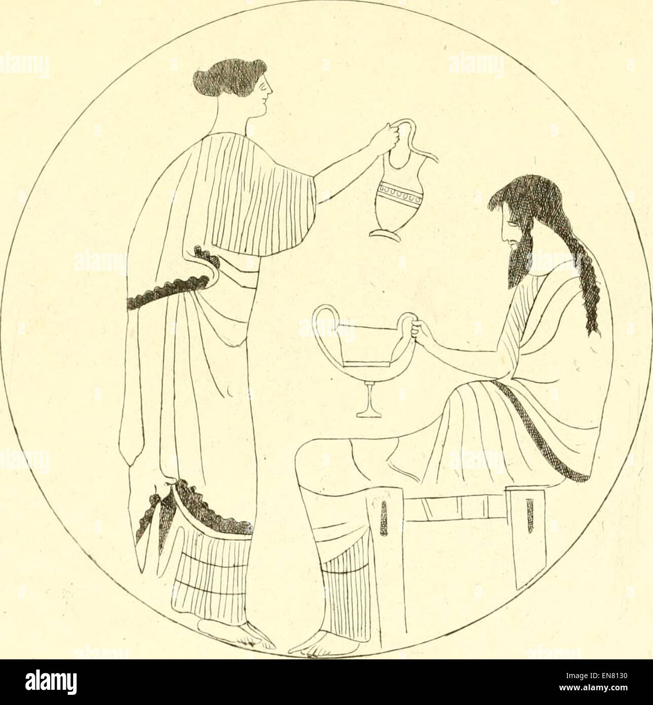 INGHIRAMI(1835) Pitture di vasi fittili Vol3 T252 (14761929506) Banque D'Images