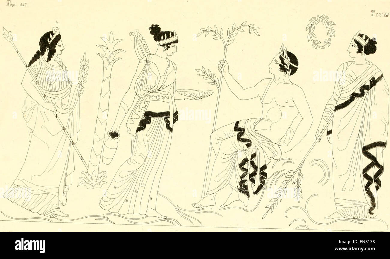 INGHIRAMI(1835) Pitture di vasi fittili Vol3 T255 (14598263949) Banque D'Images