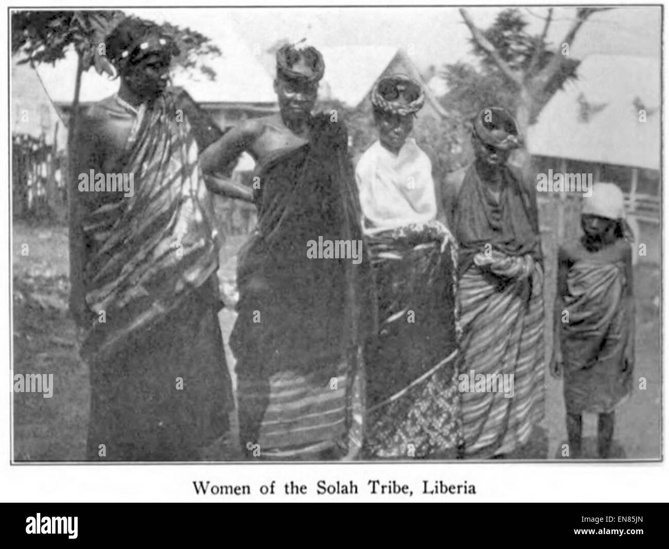 (1907) 06 Les femmes de la tribu Solah Banque D'Images