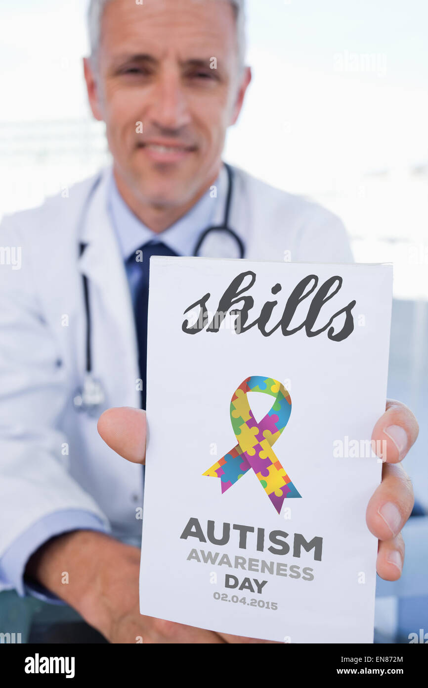 Compétences contre journée de sensibilisation à l'autisme Banque D'Images
