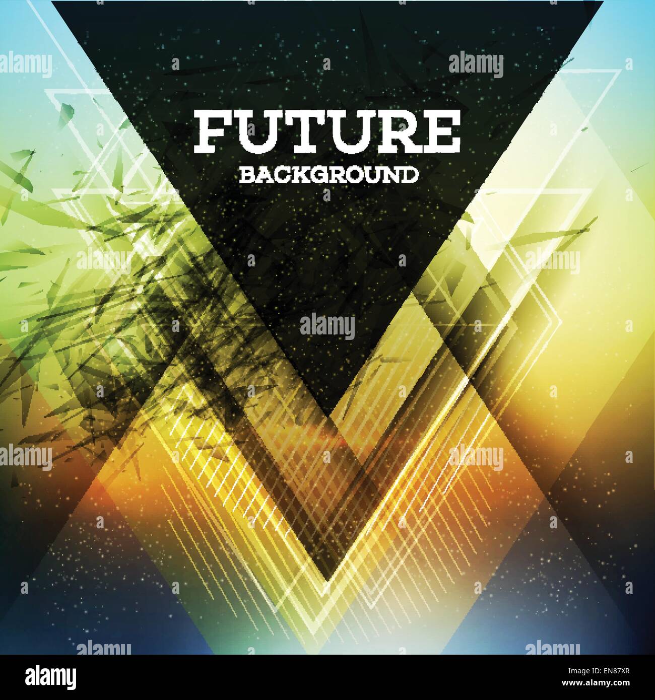 Abstract background vector futur triangle EPS 10 Illustration de Vecteur