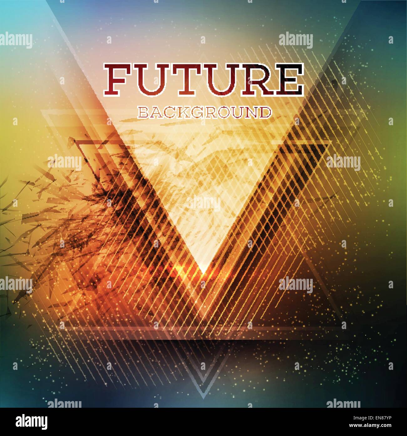 Abstract background vector futur triangle EPS 10 Illustration de Vecteur