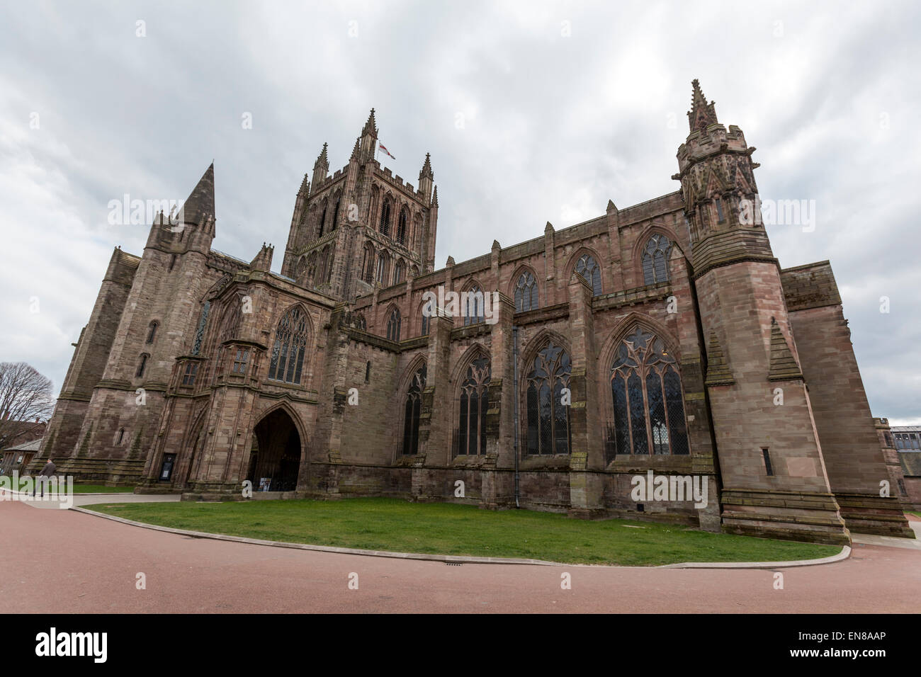 Cathédrale de Hereford, Herefordshire, Royaume-Uni Banque D'Images