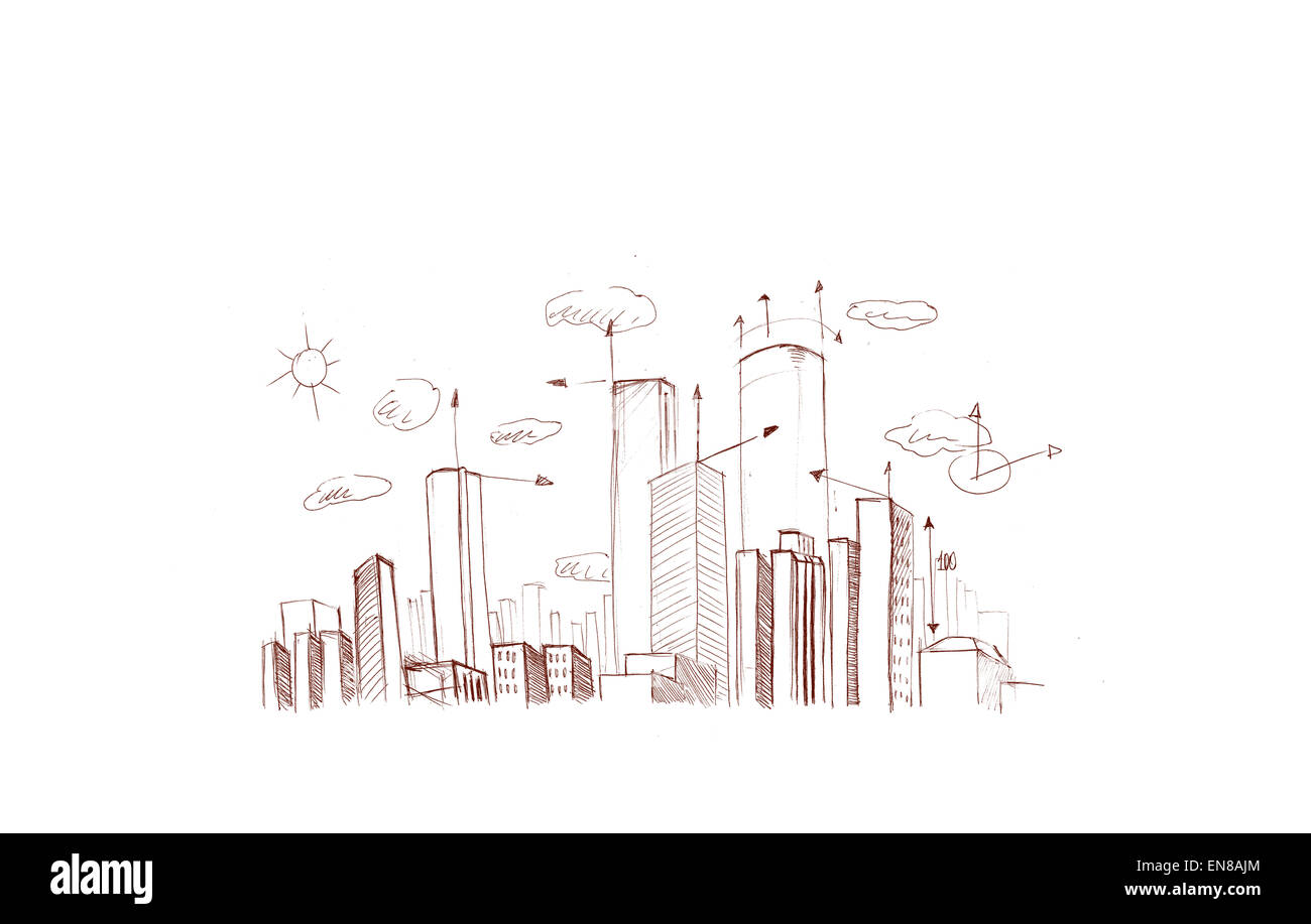 Plan de ville Banque D'Images