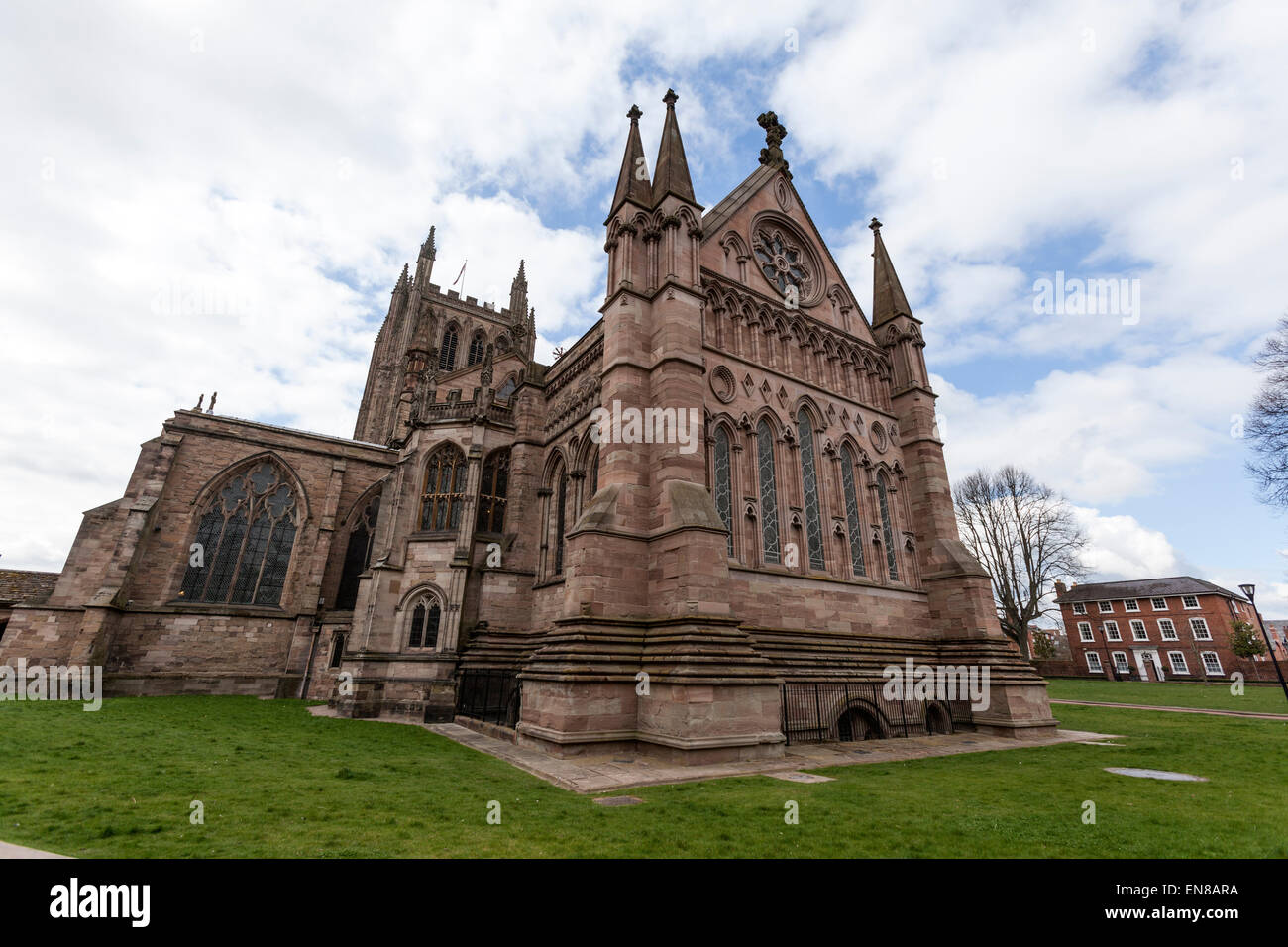 Cathédrale de Hereford, Herefordshire, Royaume-Uni Banque D'Images