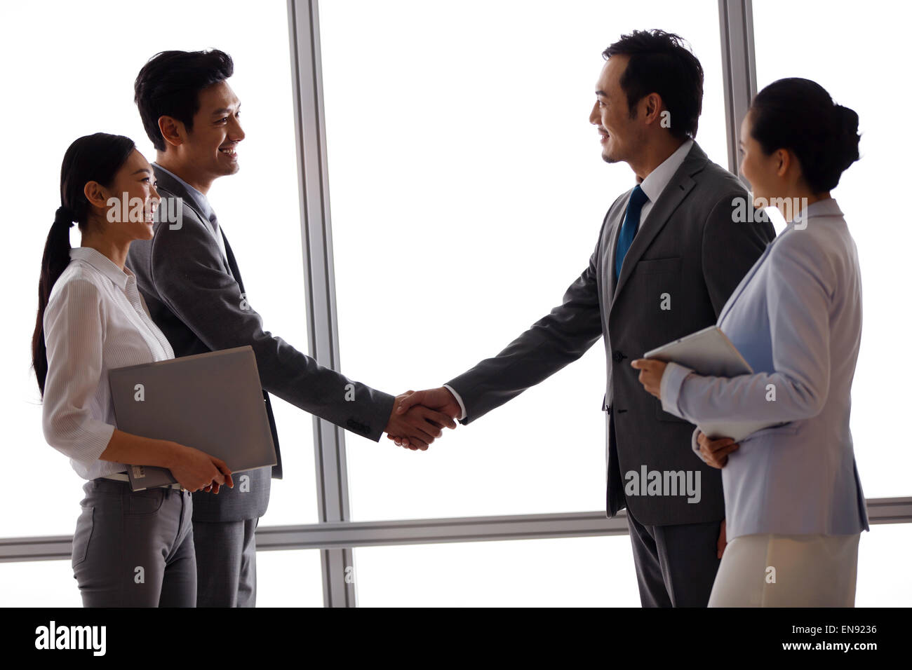 La coopération entre entreprises Banque D'Images