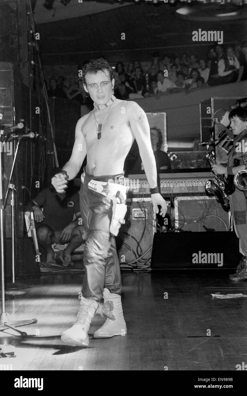 Adam Ant au Palladium, Hollywood, Los Angeles, USA. Décembre 1982. Banque D'Images