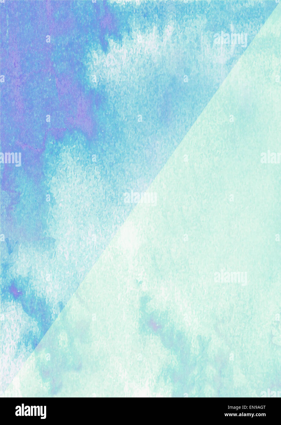 Aquarelle sur papier de surface texture et forme géométrique Banque D'Images