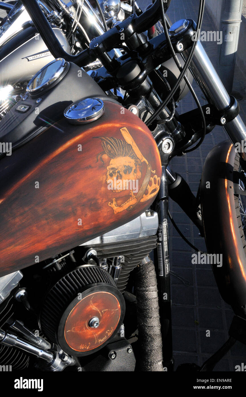 Décoration de détails moto Harley Davidson Photo Stock - Alamy