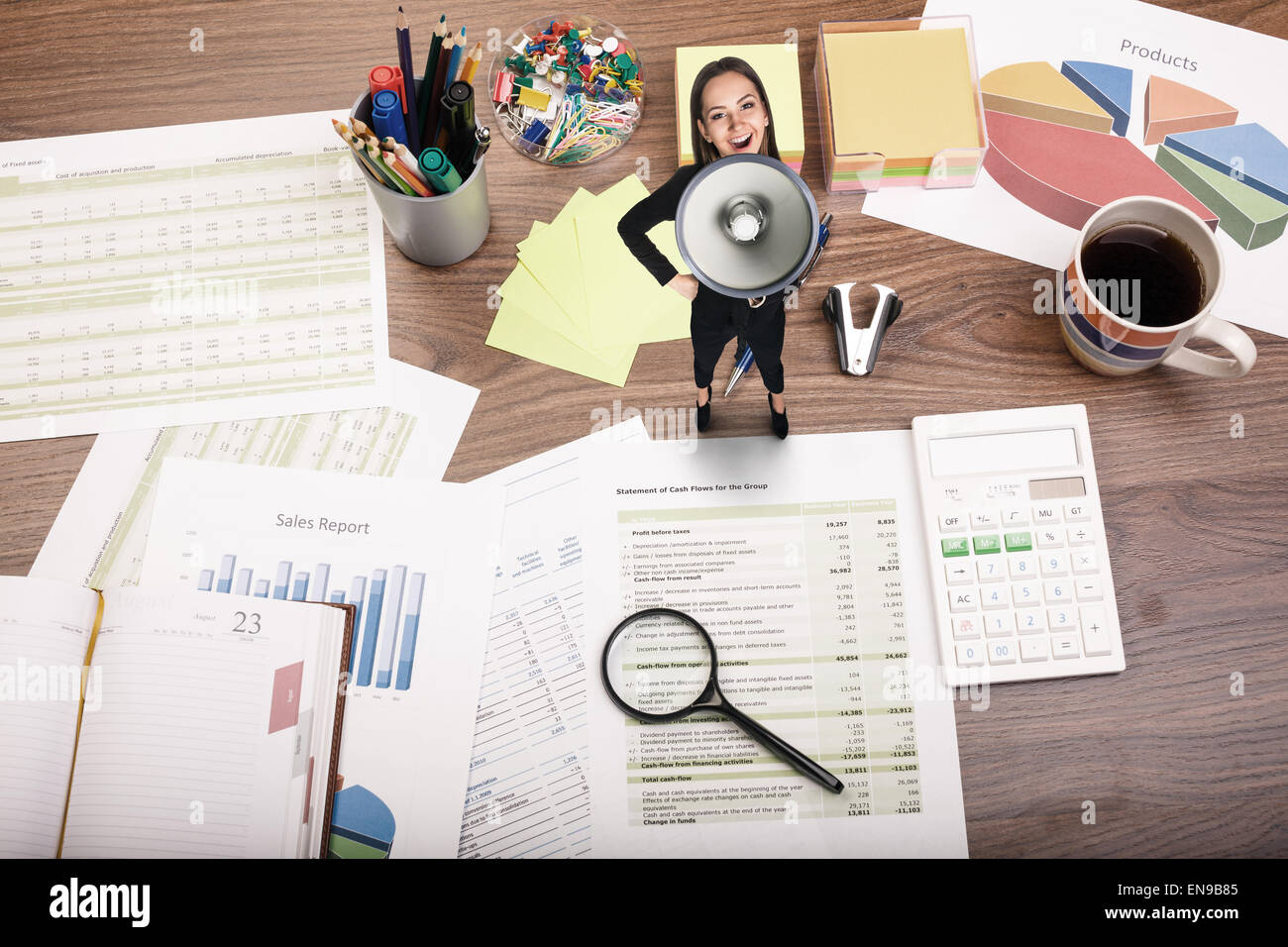 Table de bureau Banque D'Images