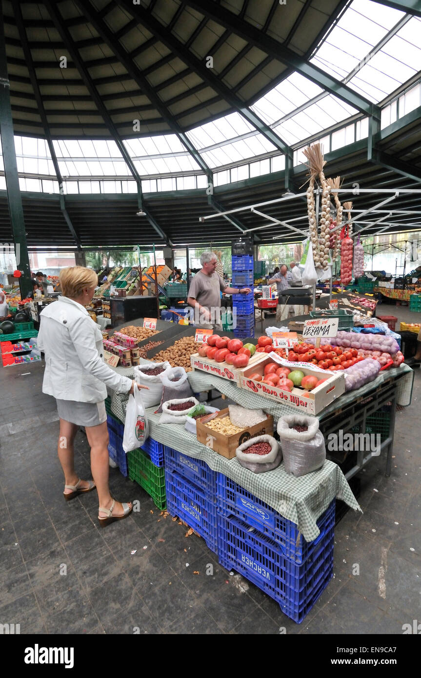 Gernika, Gernika-Lumo marché tous les lundis, Gascogne, Pays Basque, Espagne Banque D'Images