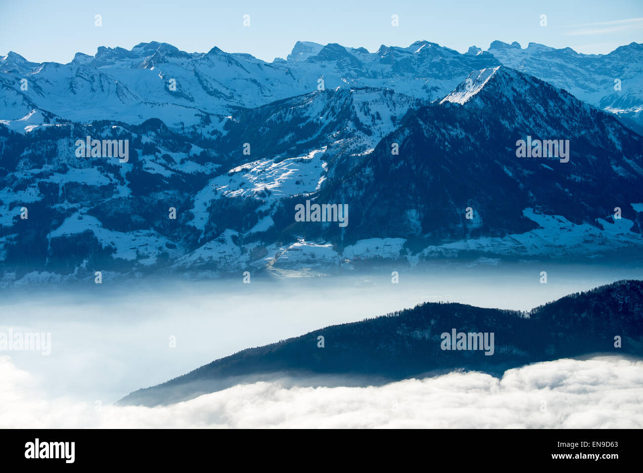 Vue montagne suisse Banque D'Images