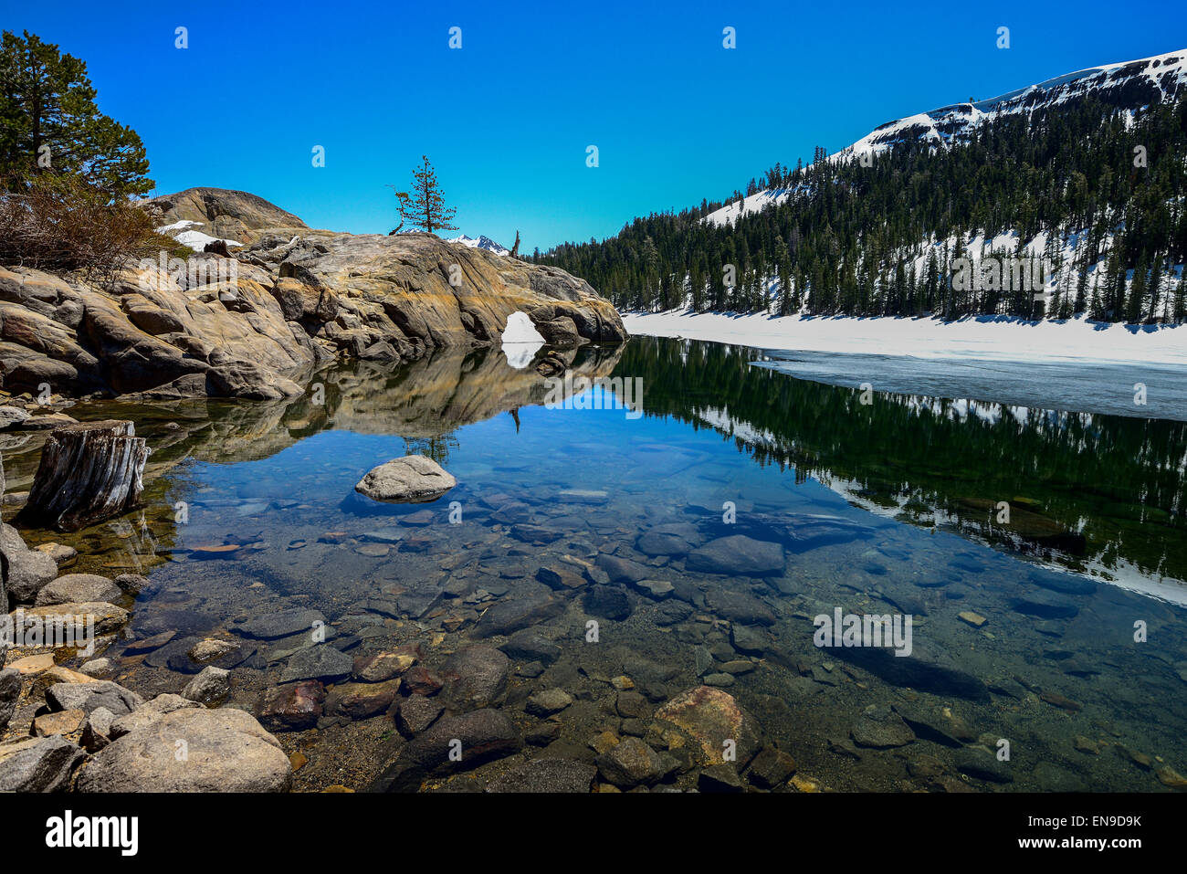 Caples lake, CA, US Banque D'Images