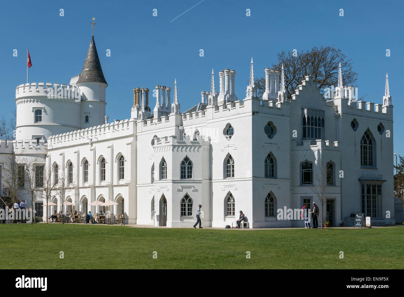 L'Angleterre, Londres, Twickenham, Strawberry Hill House Banque D'Images