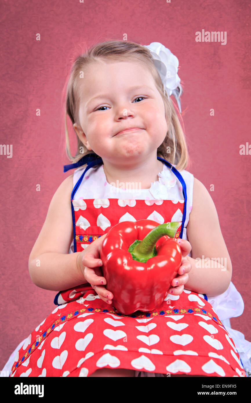 Portrait d'une petite fille de paprika Banque D'Images