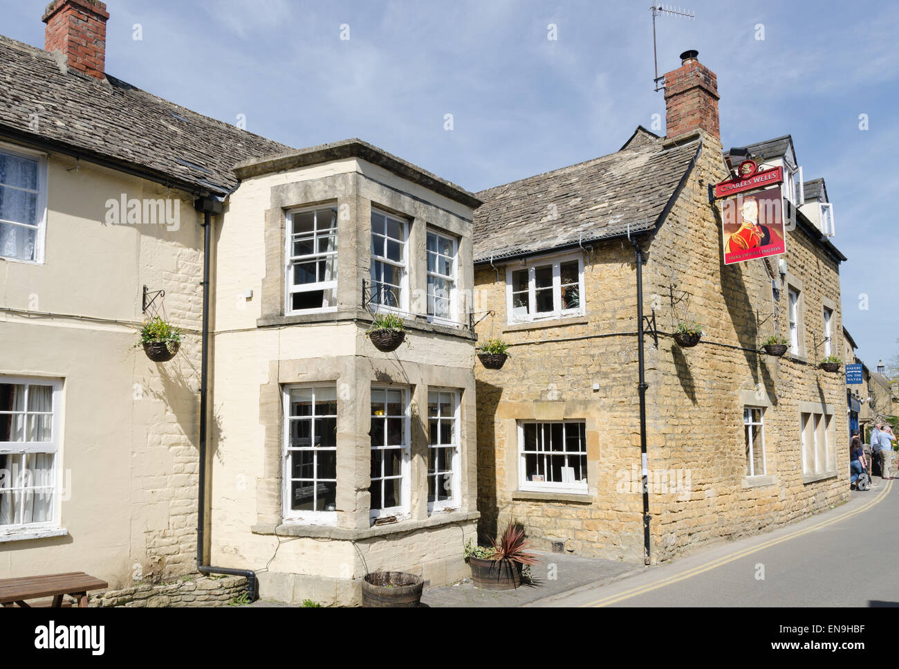 Le duc de Wellington dans la chambre publique village de Cotswold Bourton-on-the-Water Banque D'Images