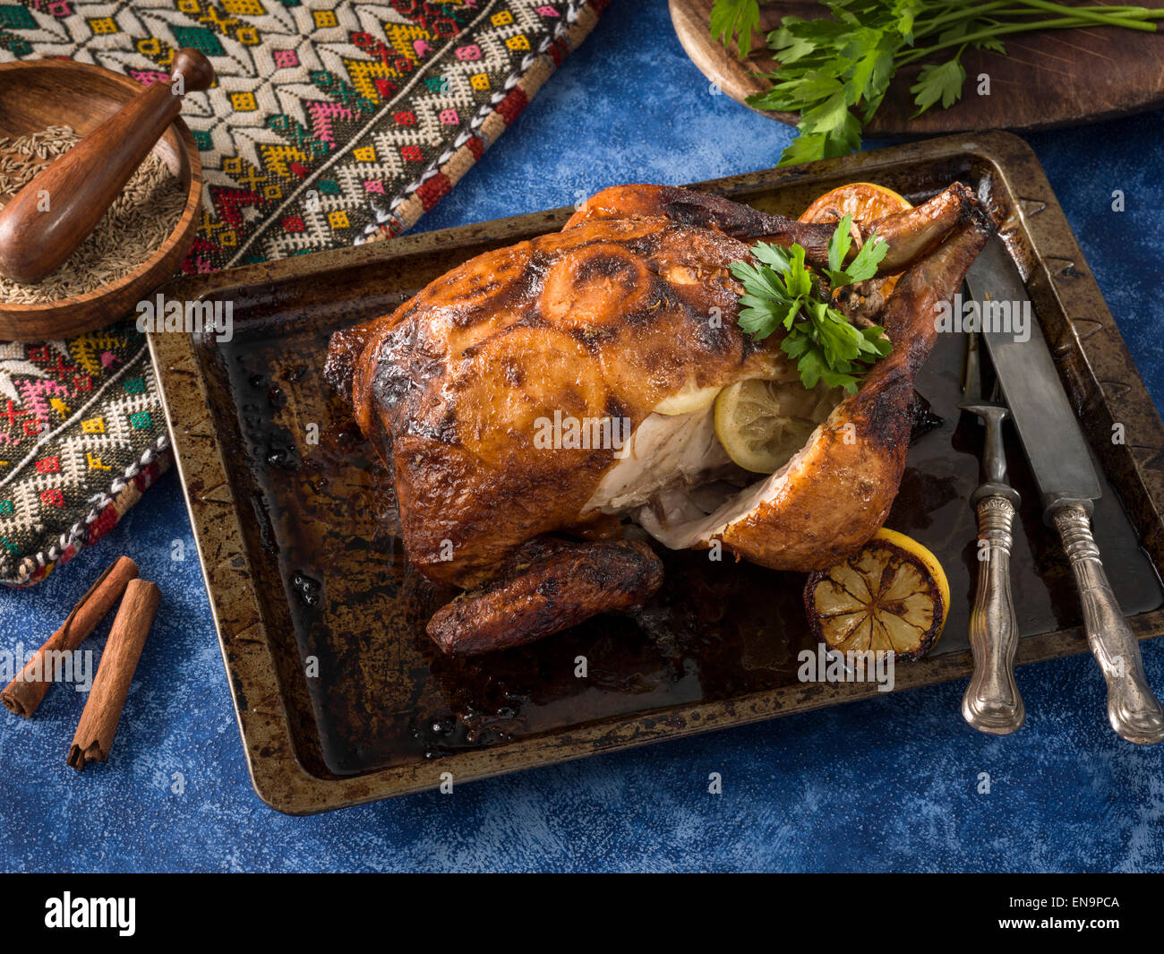 Poulet marocain Banque D'Images