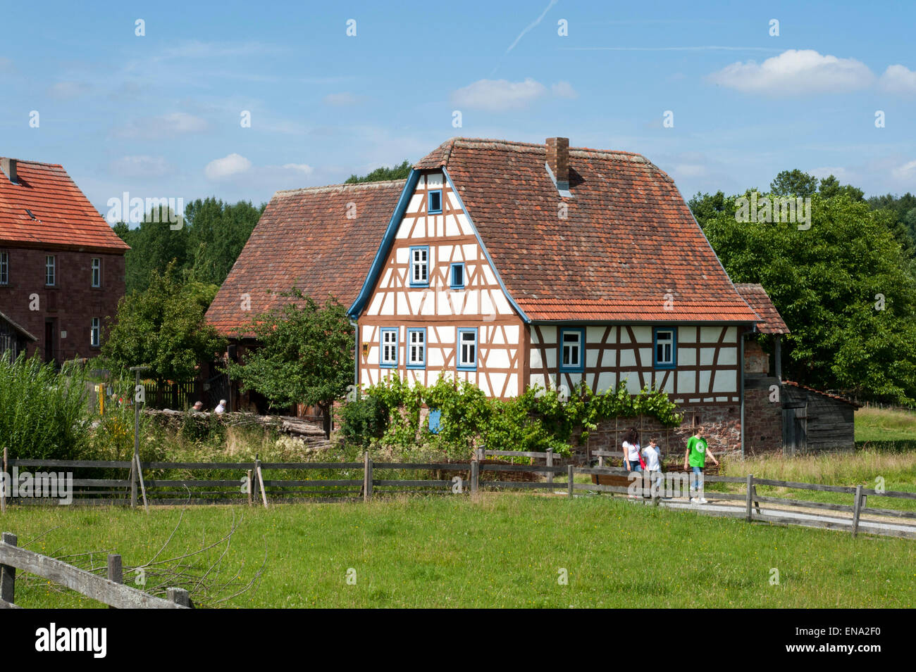 Odenwälder Freilandmuseum à Gottersdorf, musée en plein air, Odenwald, Bade-Wurtemberg, Allemagne Banque D'Images