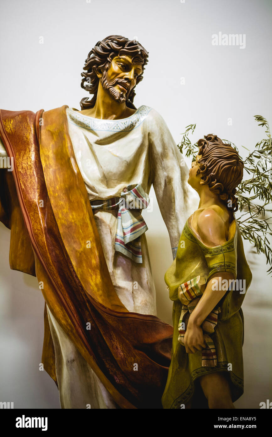 Image de Jésus Christ avec manteau blanc, de culte et de religion Photo  Stock - Alamy