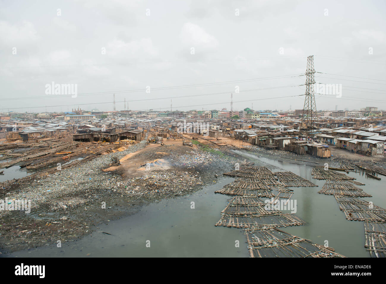 Third Mainland Bridge Lagos, Nigéria Banque D'Images