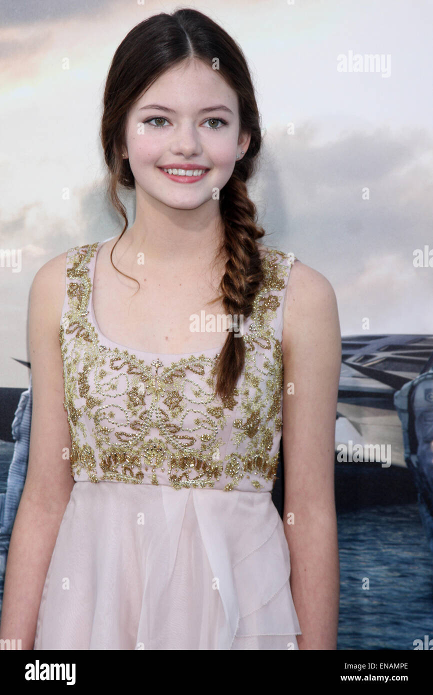 Interstellar première au théâtre chinois de Grauman avec : Mackenzie Foy où : Los Angeles, California, United States Quand : 27 Oct 2014 Banque D'Images