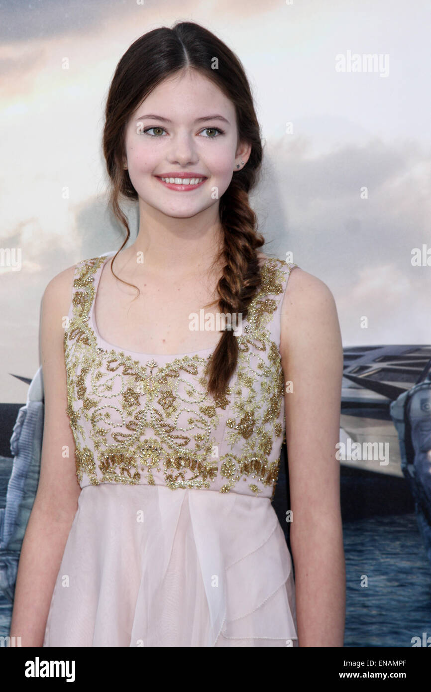 Interstellar première au théâtre chinois de Grauman avec : Mackenzie Foy où : Los Angeles, California, United States Quand : 27 Oct 2014 Banque D'Images