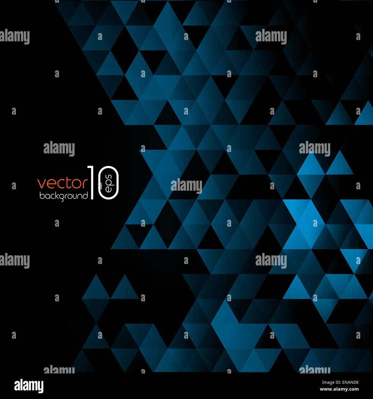 Abstract blue triangles polygonale de l'affiche. Vector illustration. Illustration de Vecteur