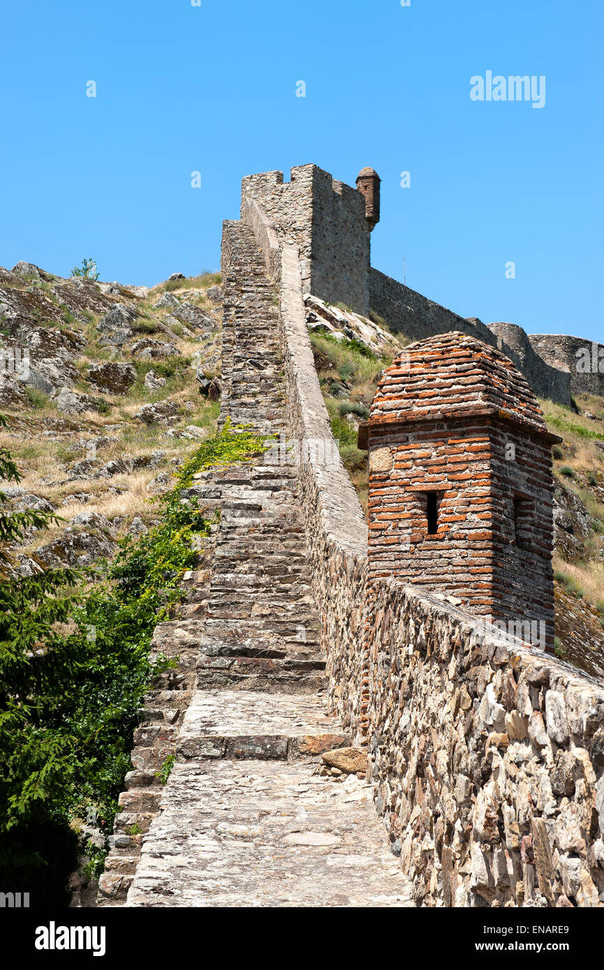 Marvao remparts et escaliers, Alentejo, Portugal Banque D'Images