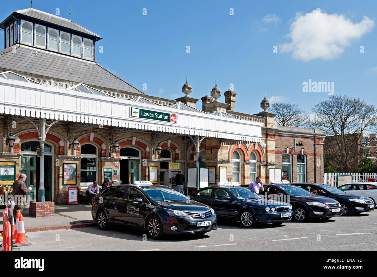 La gare de Lewes, Lewes. East Sussex, UK Banque D'Images