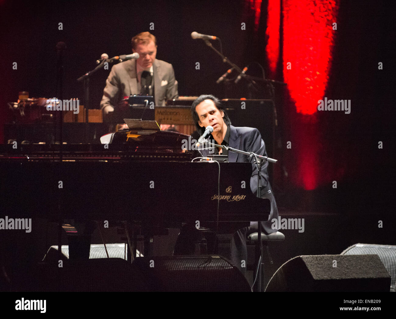 Nick Cave en concert au Royal Concert Hall, Nottingham, Nottingham, Royaume-Uni. 30 avril, 2015. Banque D'Images