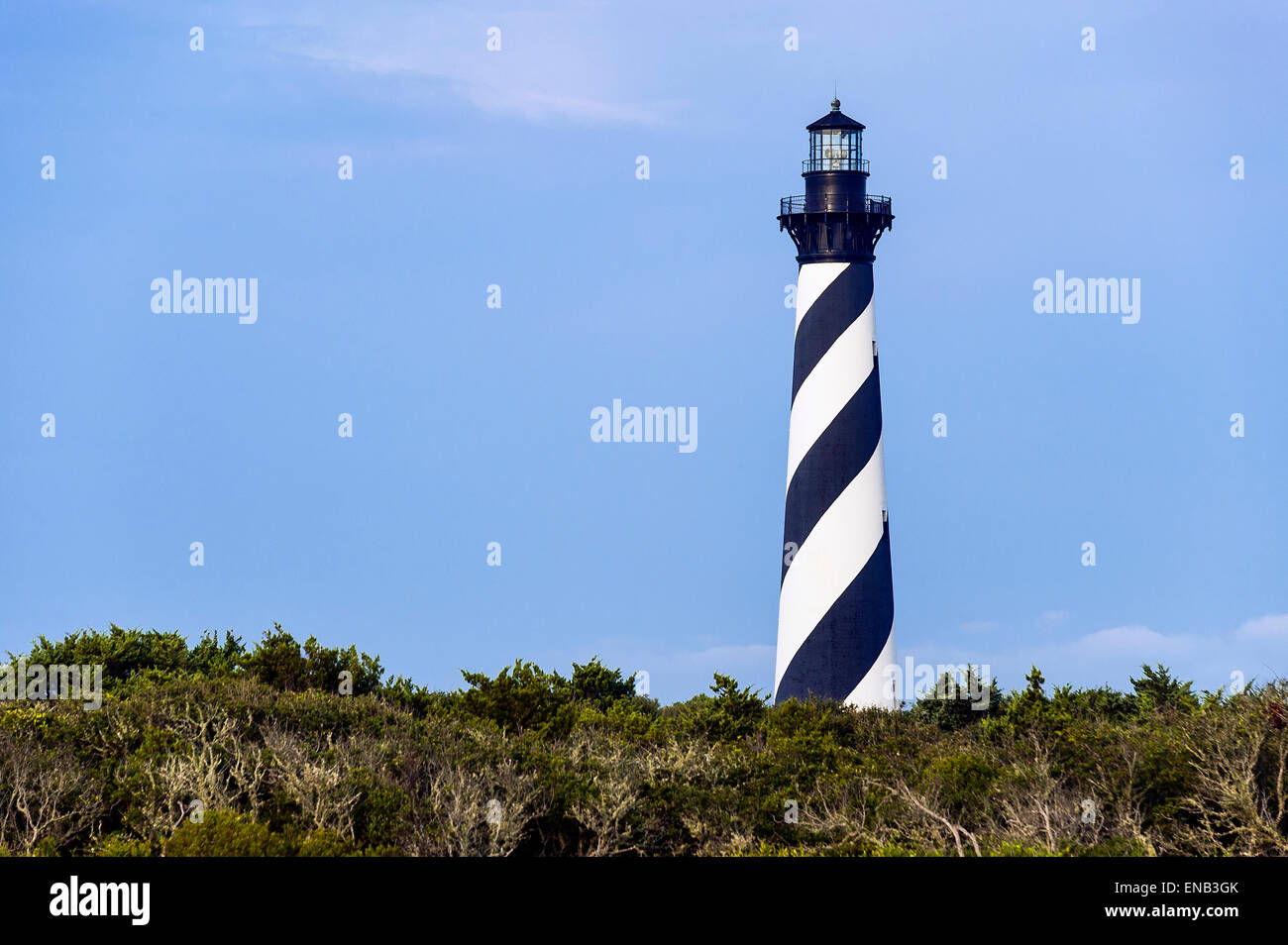 Le phare de Cape Hatteras, Outer Banks, Caroline du Nord, États-Unis Banque D'Images