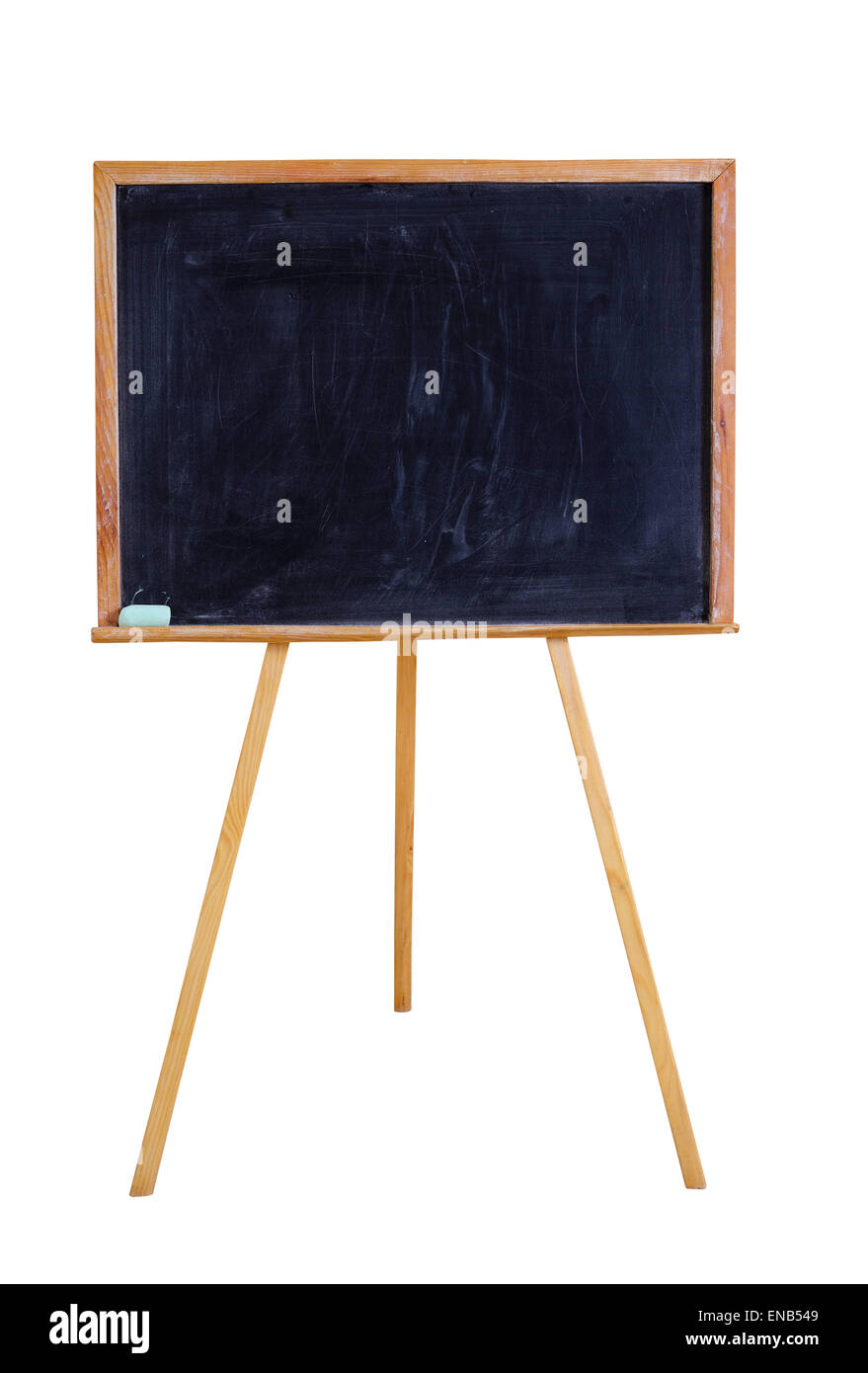 Tableau noir isolated on white Banque D'Images