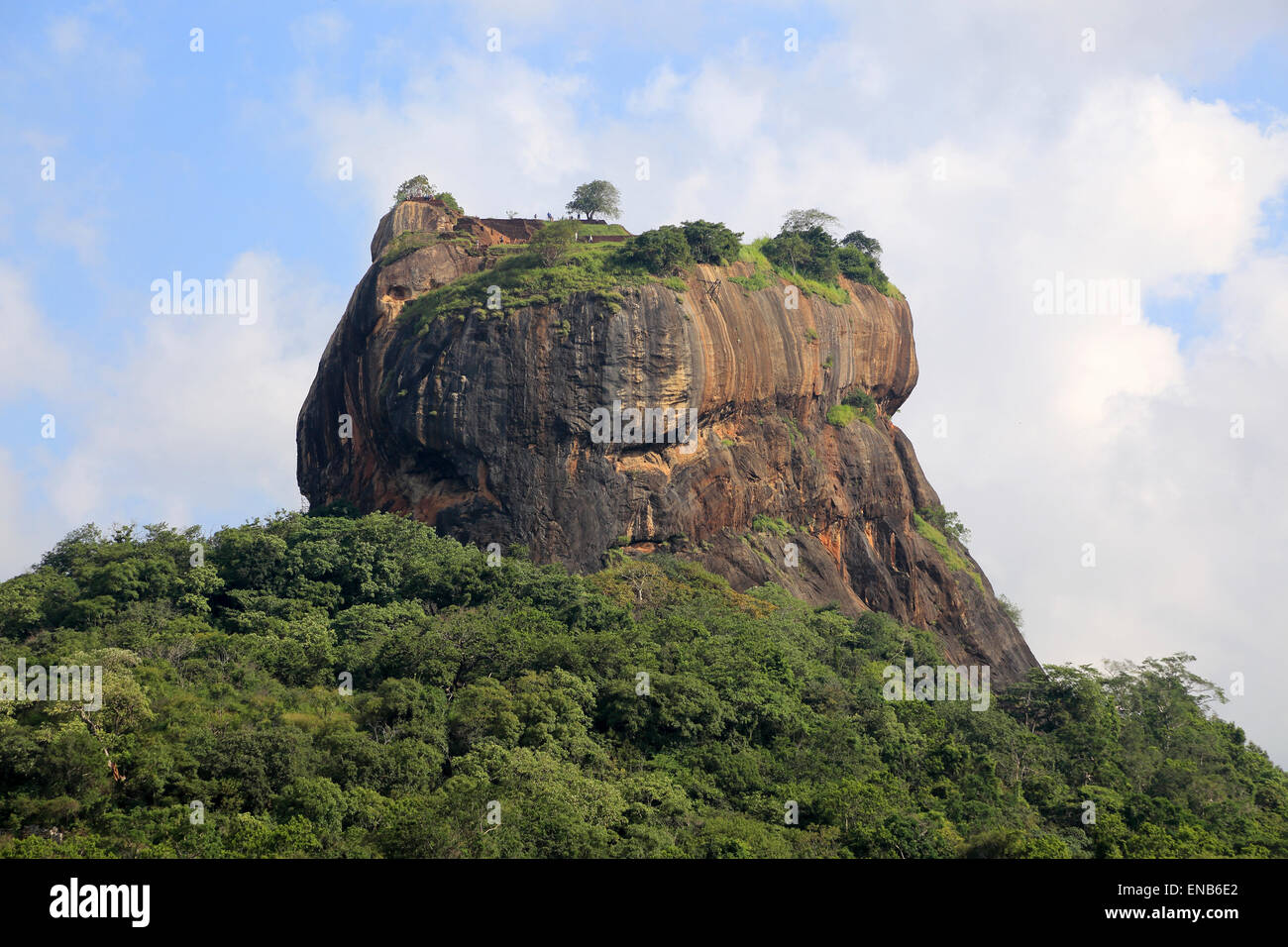 Ancien palais du Rocher de Sigiriya, Matale District, Province du Centre, au Sri Lanka, en Asie Banque D'Images