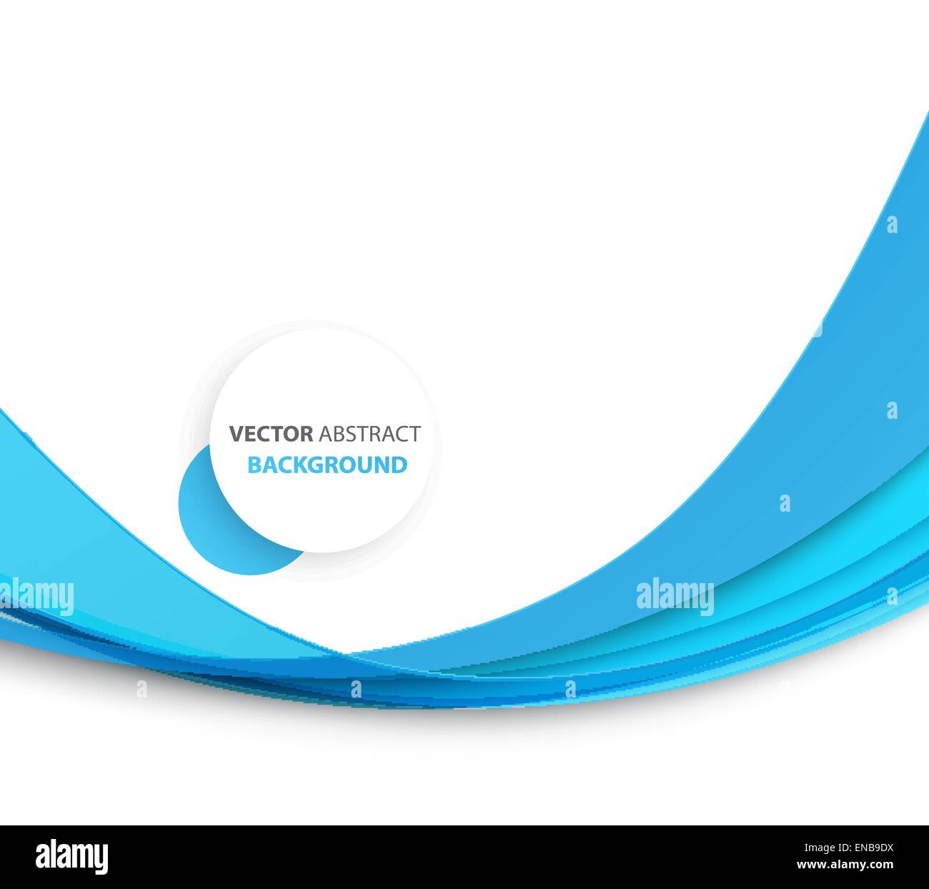 Blue Wave abstrait arrière-plan modèle . Brochure design Illustration de Vecteur