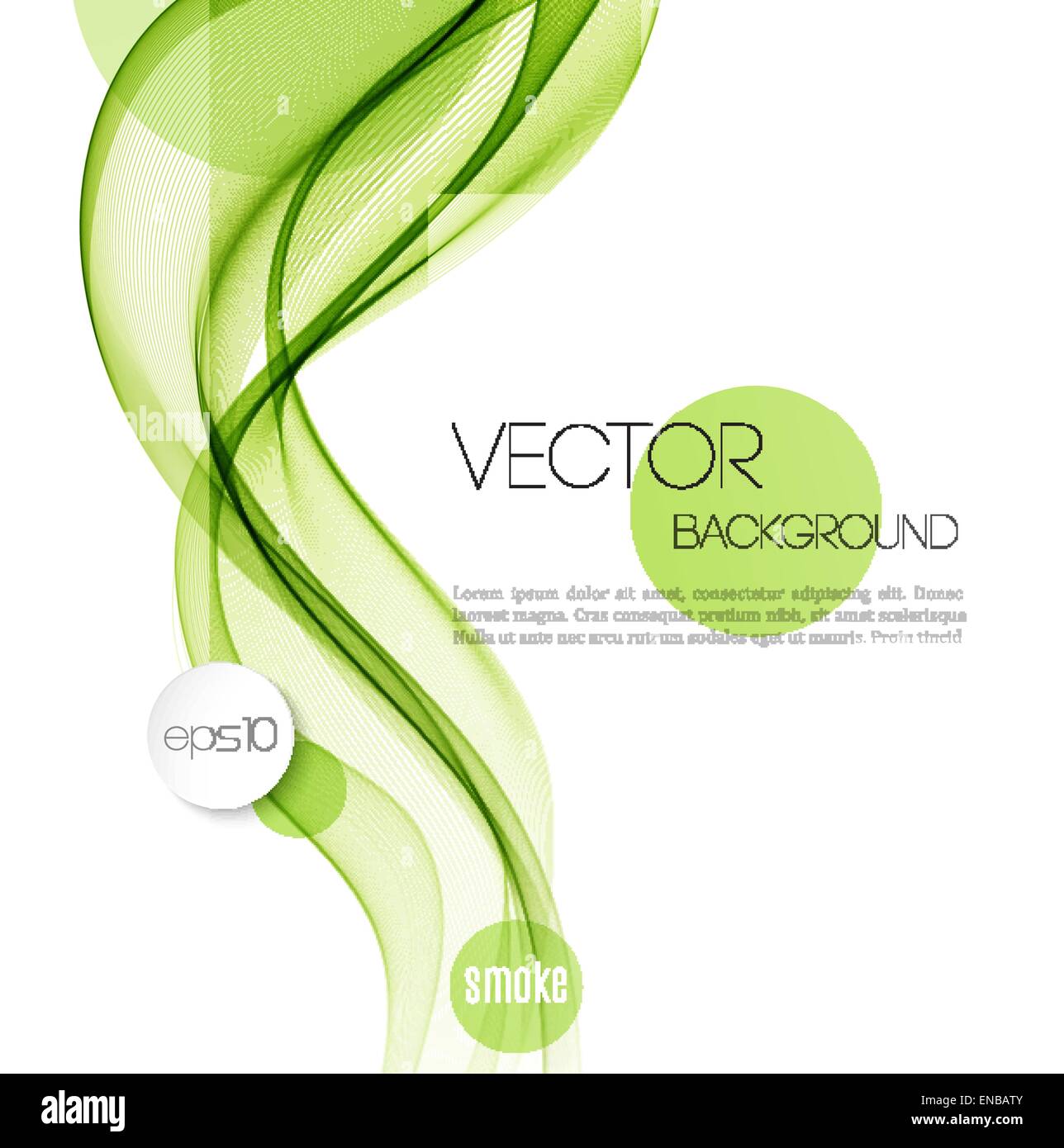 Abstract Vector background vagues de fumée. Brochure design Template Illustration de Vecteur
