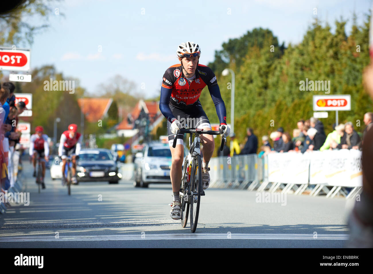 Viborg, Danemark. 1er mai 2015. Course cycliste internationale (UCI 1.2) Upsala CK Crédit : Brian Bjeldbak/Alamy Live News Banque D'Images