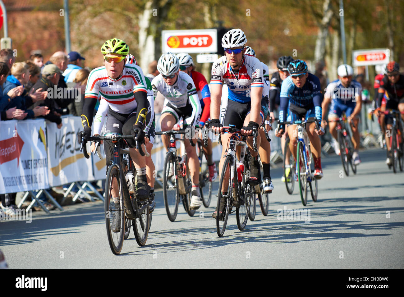 Viborg, Danemark. 1er mai 2015. Course cycliste internationale (UCI 1.2) Équipe ABC Crédit d'Élite : Brian Bjeldbak/Alamy Live News Banque D'Images