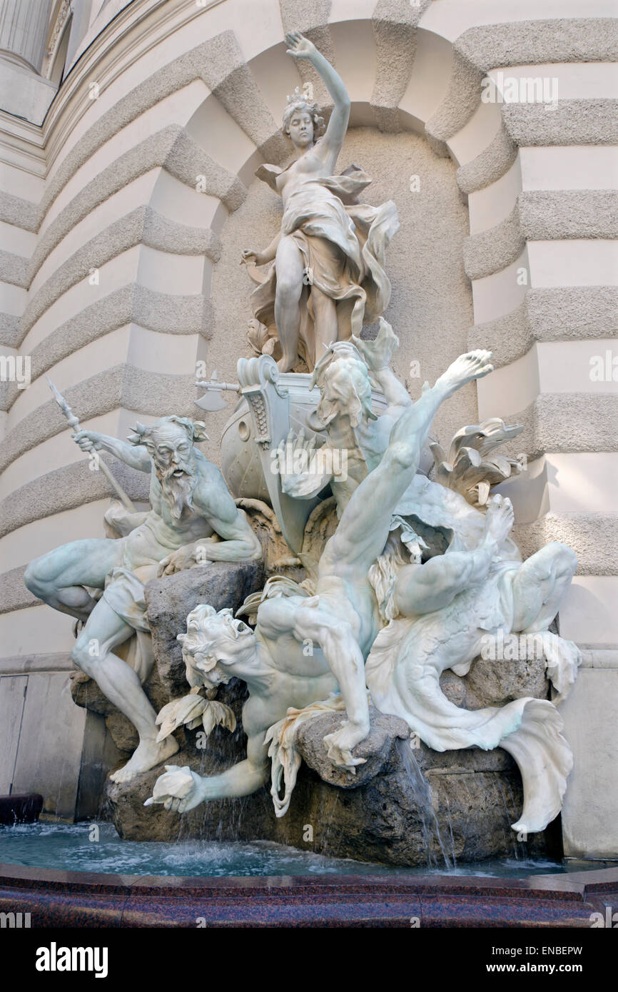 La fontaine Power en mer par Rudolf Weyr à Vienne, Autriche Banque D'Images