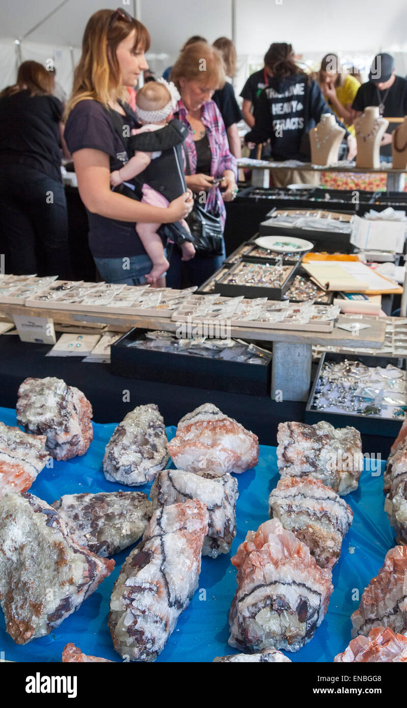 Denver, Colorado - Le Colorado Mineral and Fossil Show. Banque D'Images