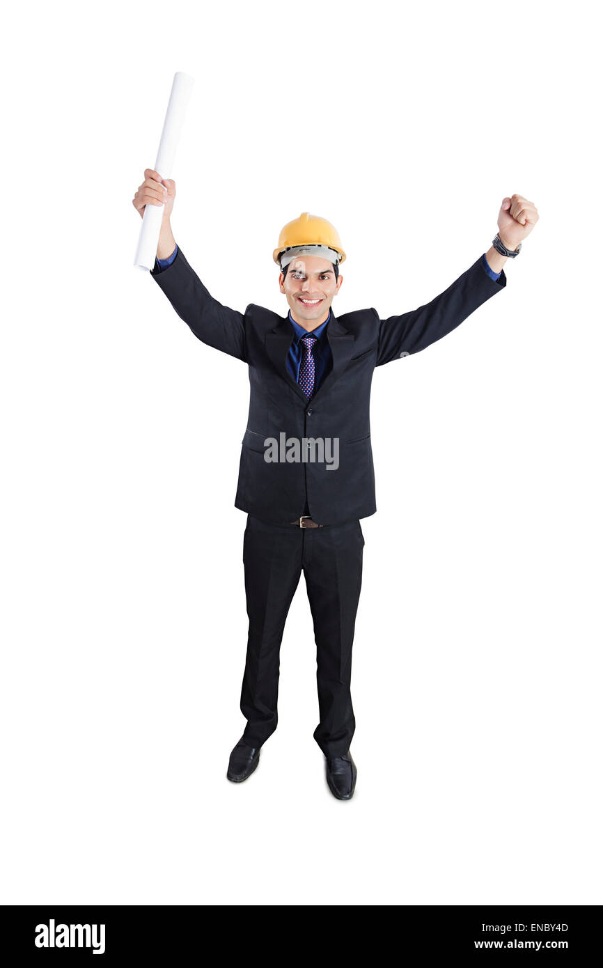 1 architecte indien homme profitez de la Victoire Banque D'Images