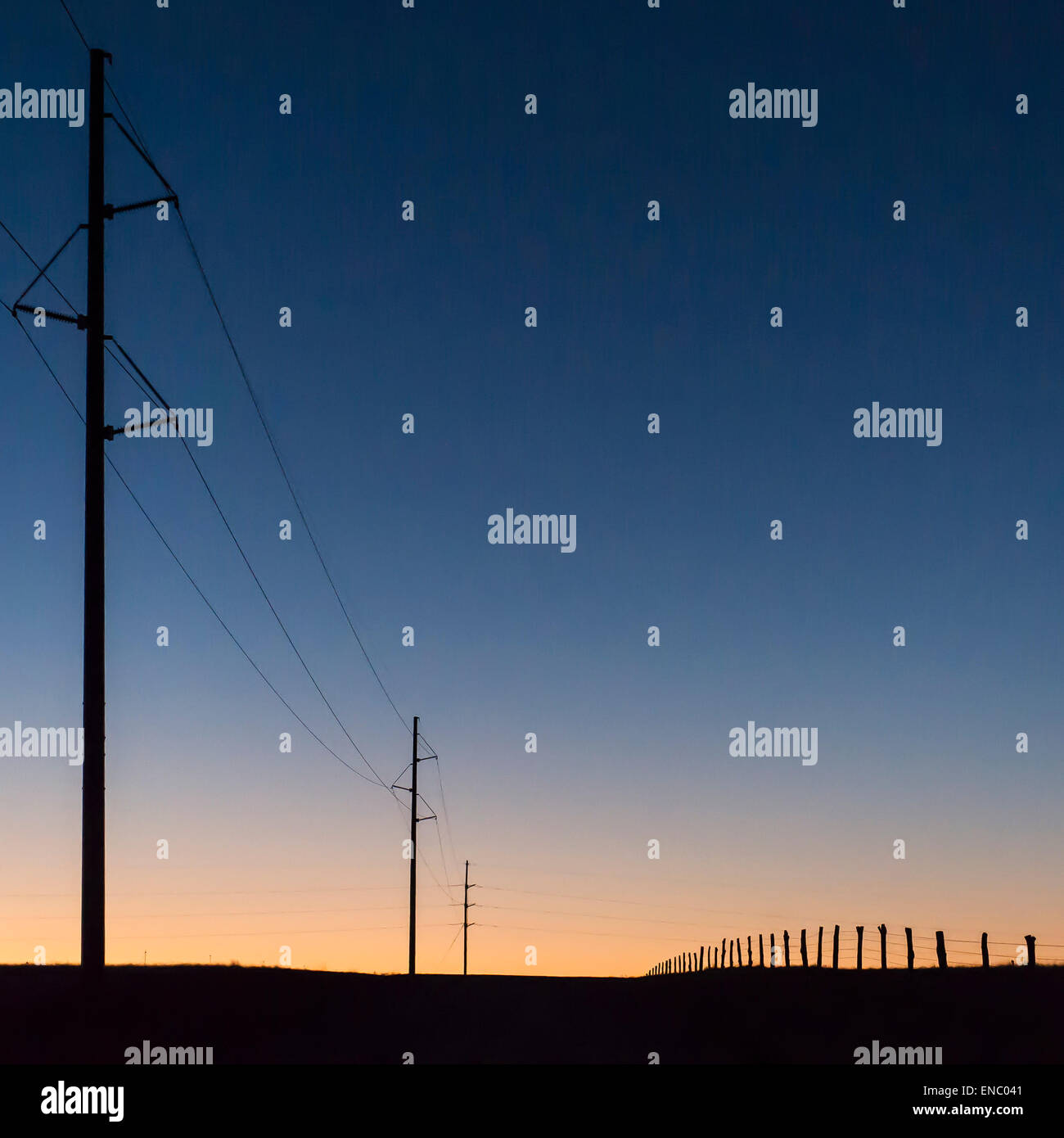 L'utilitaire électrique pour lignes électriques TCEC Tri-County Coop Banque D'Images