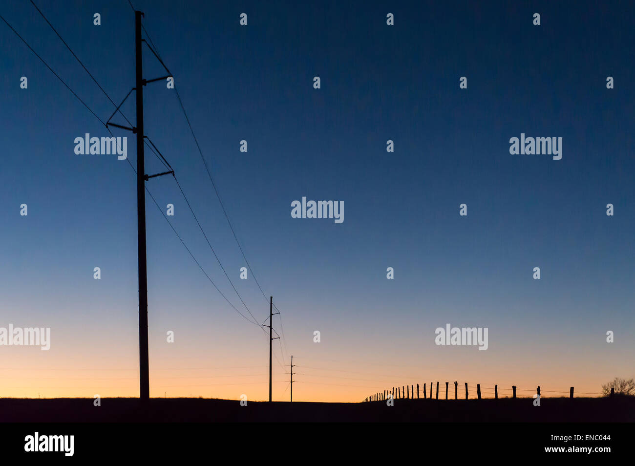 L'utilitaire électrique pour lignes électriques TCEC Tri-County Coop Banque D'Images