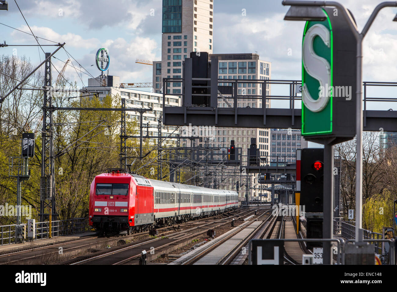 S-Bahn, train local à Berlin, système Banque D'Images
