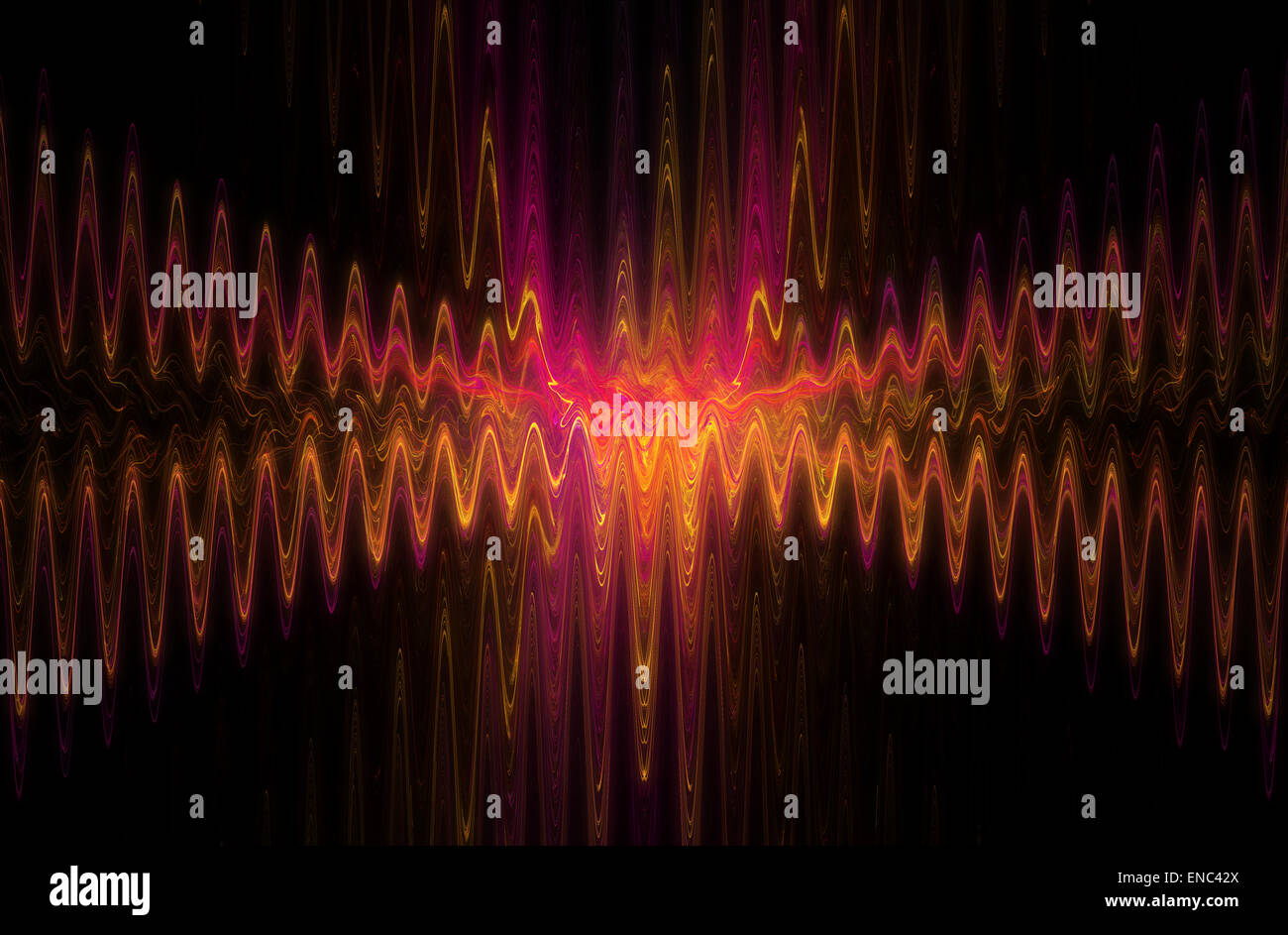 Cobweb whirls carrefour sinusoïdale résumé vague. Art Fractal Banque D'Images