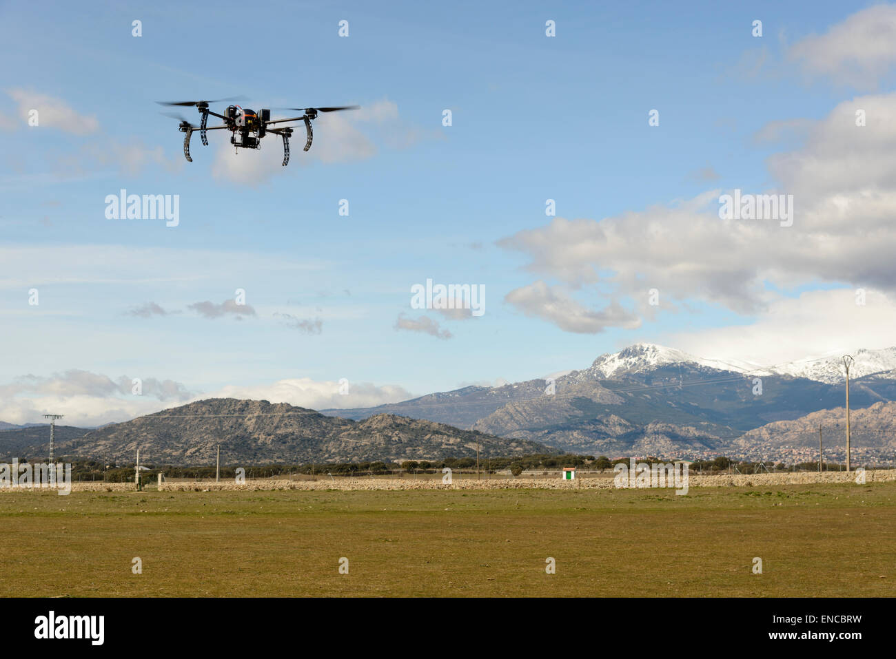 Prototype de drone haute résistance de Aerogenix avec caméra thermique Banque D'Images