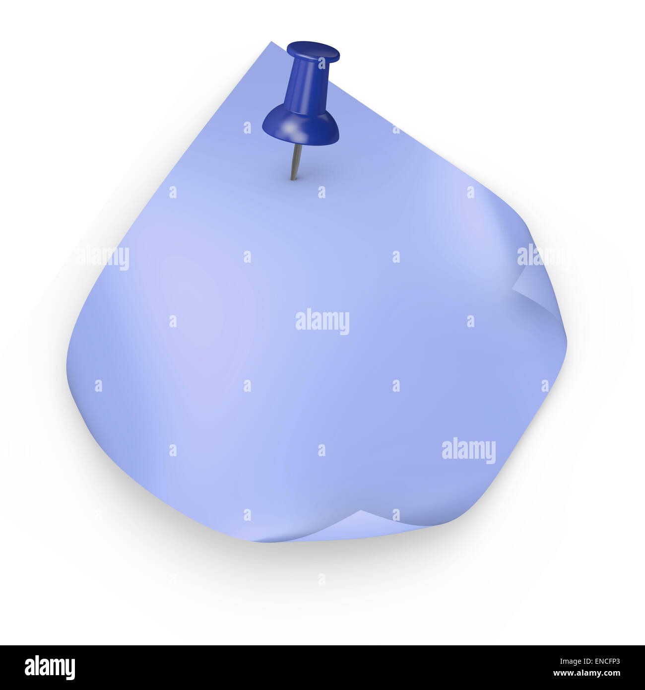 Le rendu 3D de la note Banque D'Images