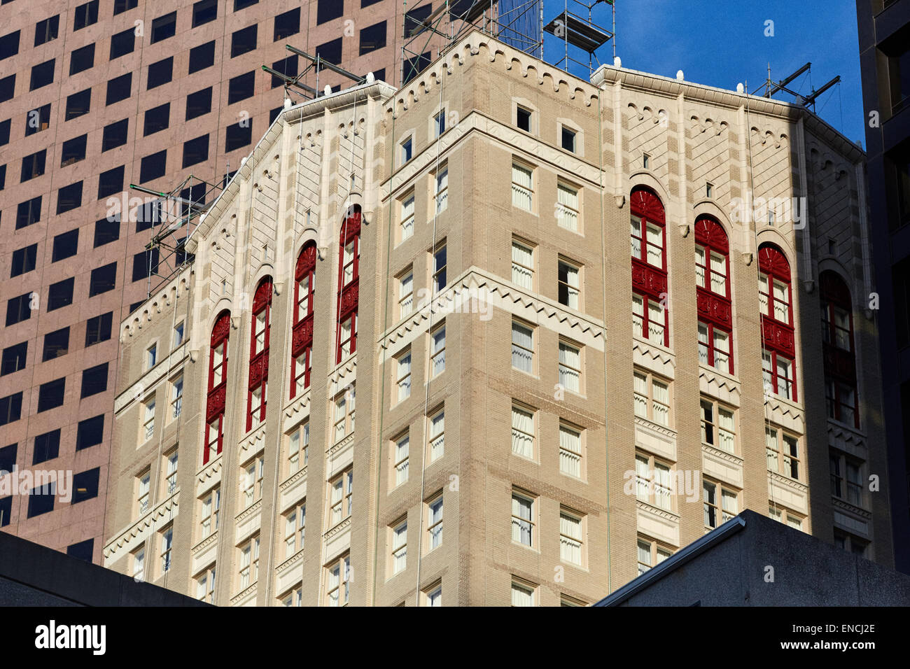 Le centre-ville d'Atlanta en Georga USA Photo : La Residence Inn Atlanta Downtown est un hôtel de 21 étages, qui occupe la tour ancien Rhod Banque D'Images