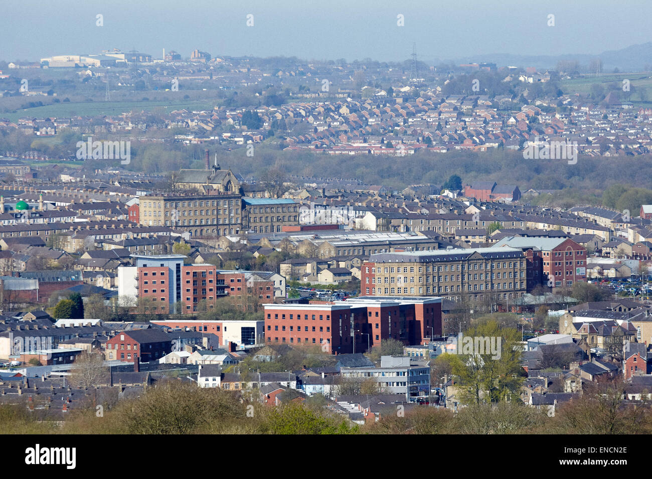 Vue sur Accrington dans le Lancashire Banque D'Images