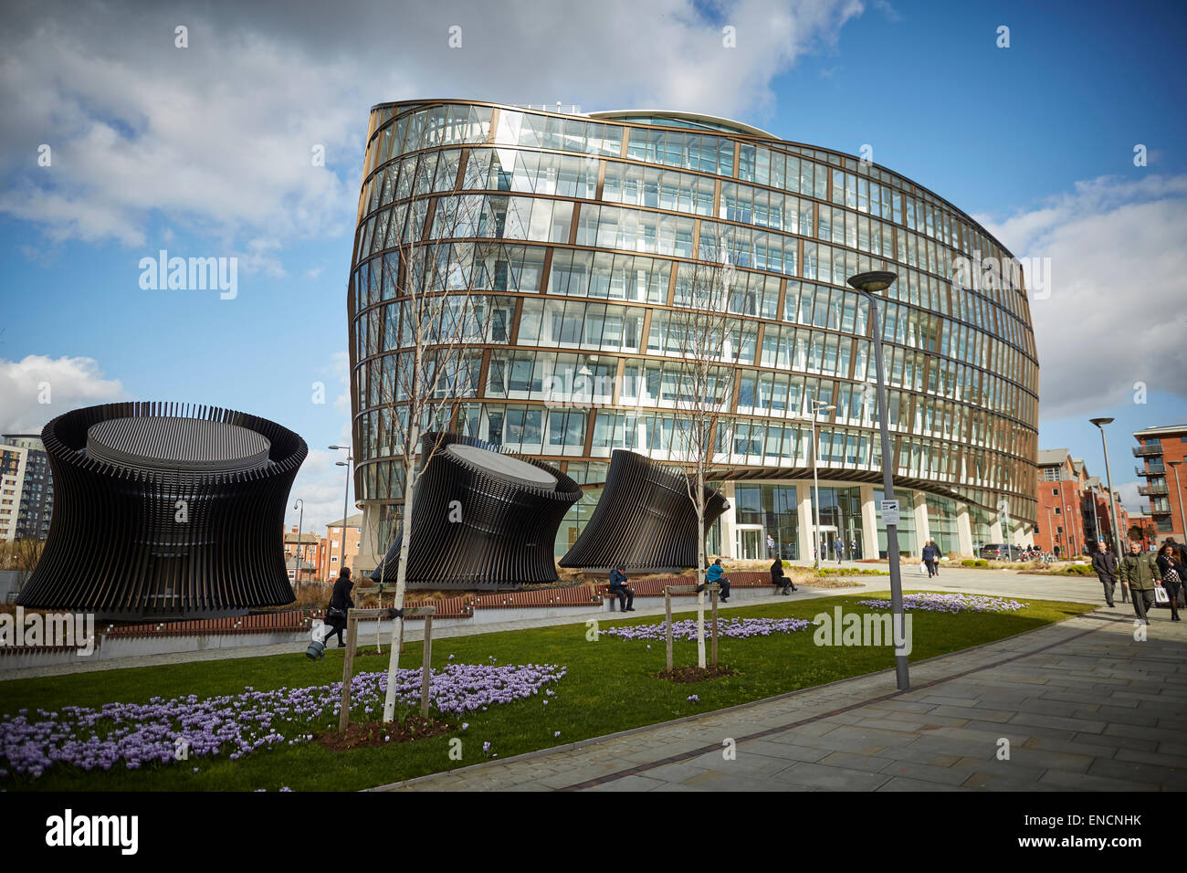 Manchester green building Le Noma Un Angel Square Co-operative AC Banque D'Images